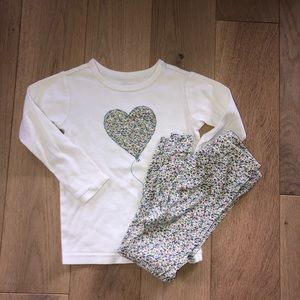 Gap two piece long sleeve pajama set 4t